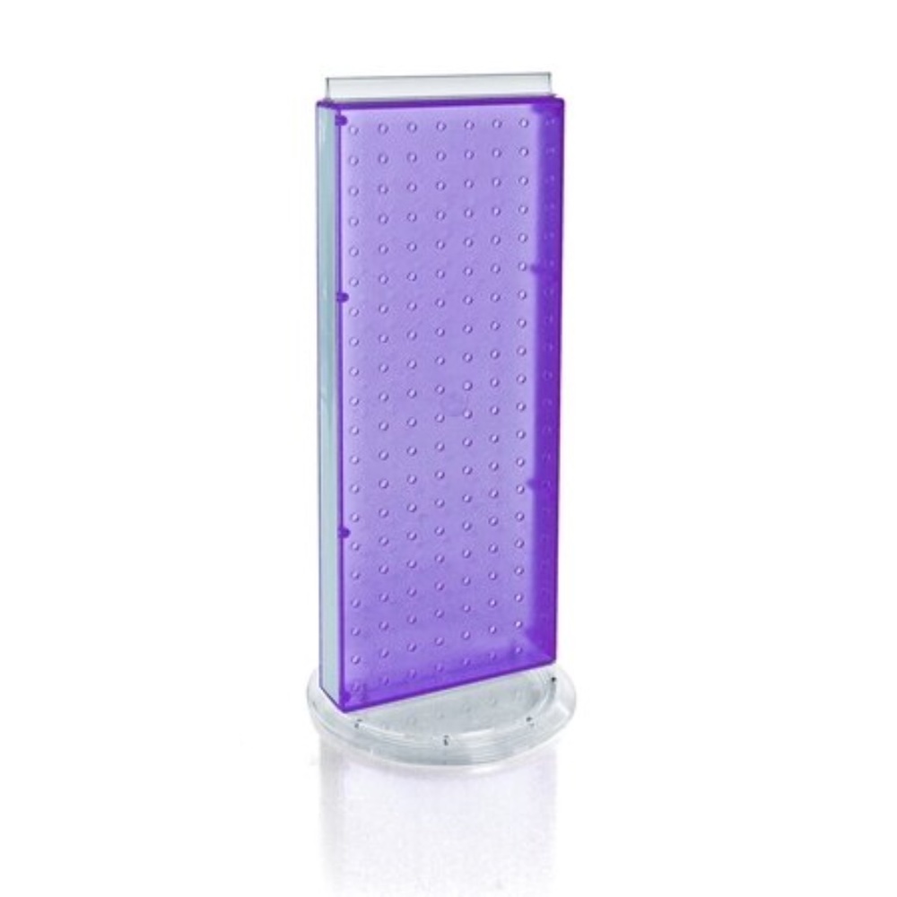 Revolving 2 Sided Display Stand Jewelry Product Hanger Pegboard Tabletop USA New